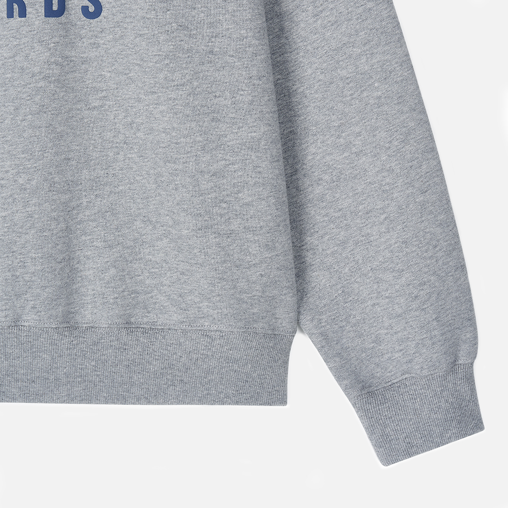 맨하탄 레코즈 스크립트 로고 크루넥 - 그레이(Manhattan Records Script Logo Crew Neck - Grey) - 4