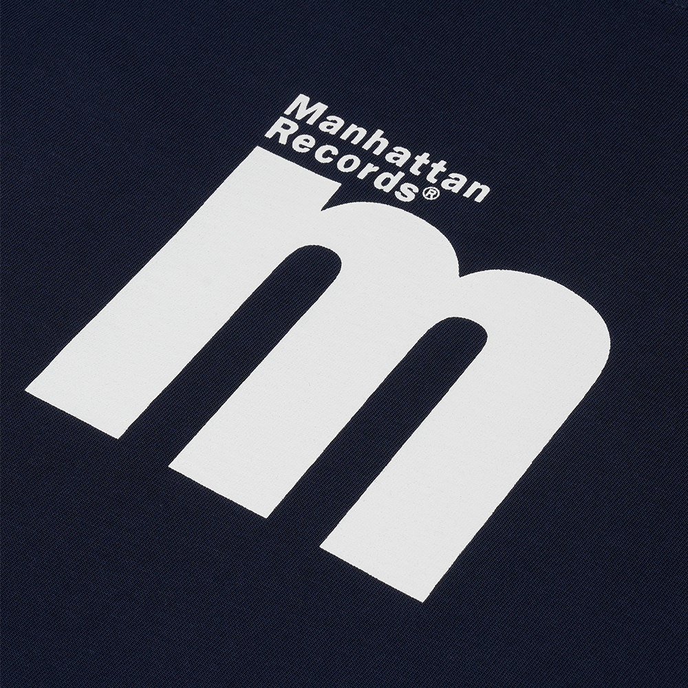 맨하탄 레코즈 엠알 엠 로고 티셔츠 - 네이비(Manhattan Records MR M Logo T-shirt - Navy) - 3