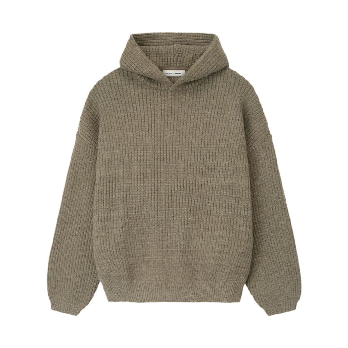 - Essentials Heavy Waffle 90s Hoodie Homestead Heather - 25FW