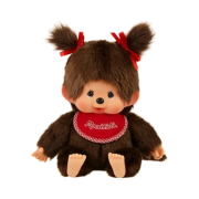 Monchhichi Premium Standard M Brown Girl Sitting