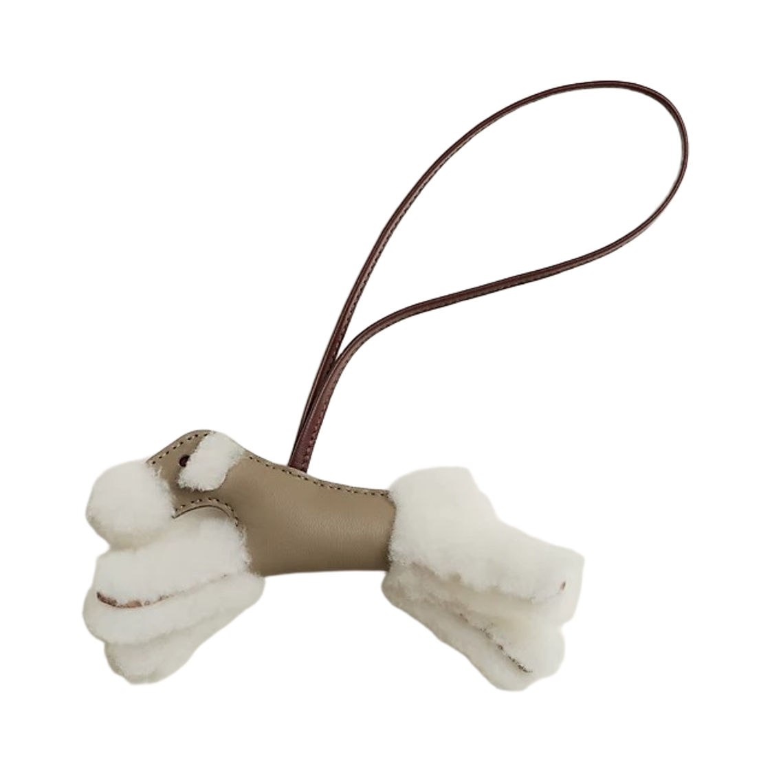 에르메스 버디 참 메리노 울 밀로 & 에크류 베쥬 마르파 떼르(Hermes Budy Charm Merino Wool Milo & Ecru Beige Marfa Terre)