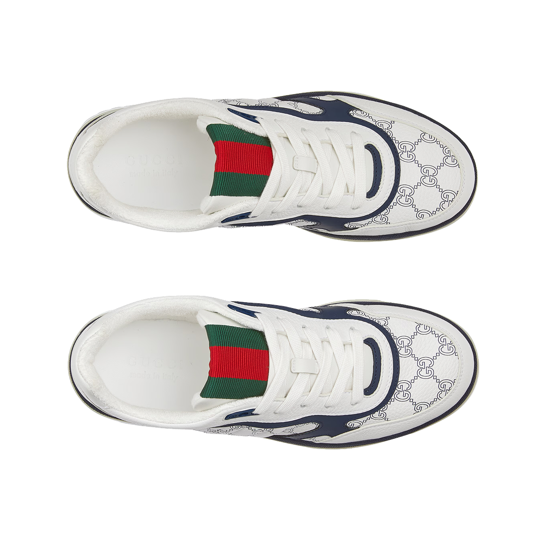 구찌 Reweb 스니커즈 화이트 블루(Gucci Reweb Sneakers White Blue) - 2