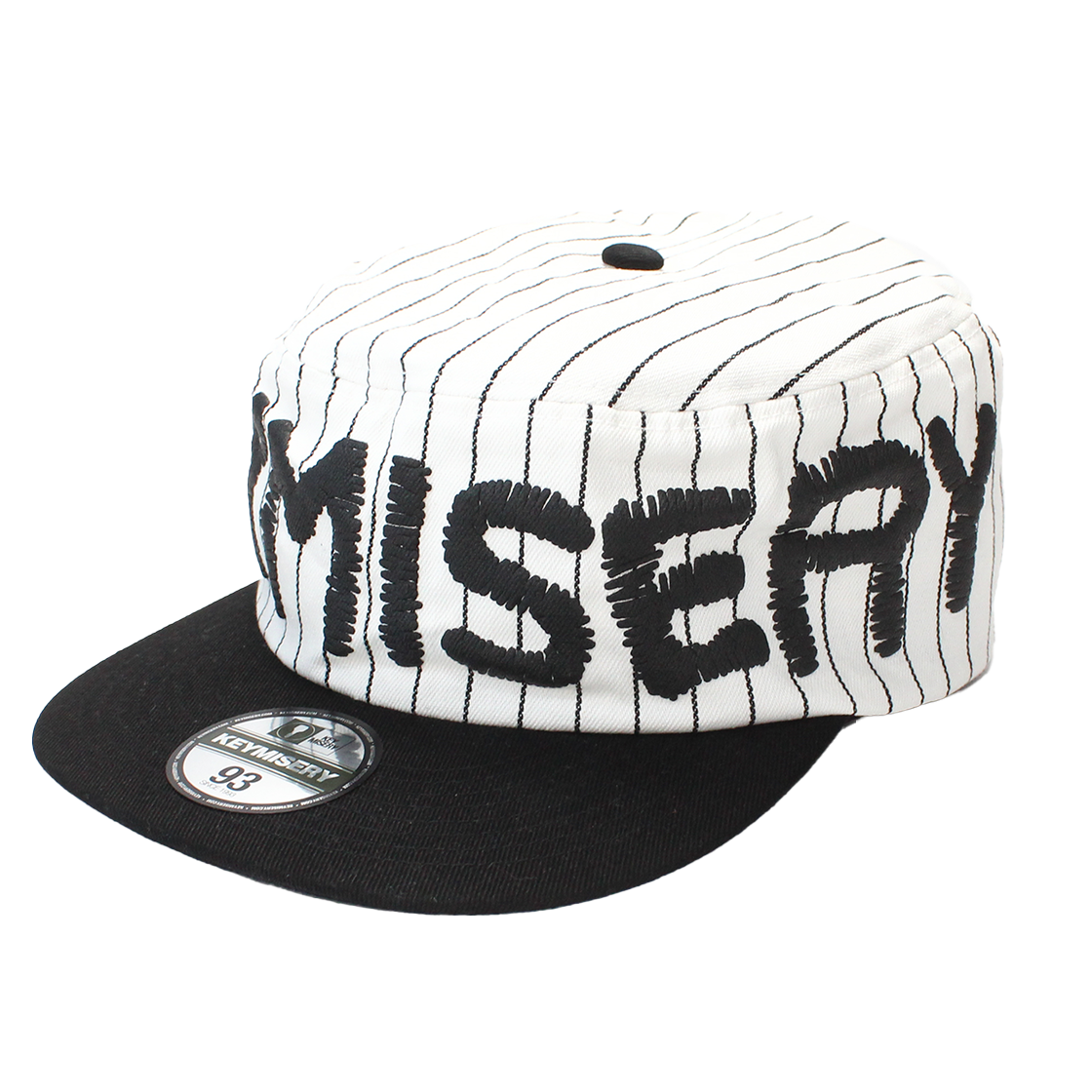 키미저리 위스퍼 필박스 캡 스트라이프(Keymisery Whisper Pillbox Cap Stripe)