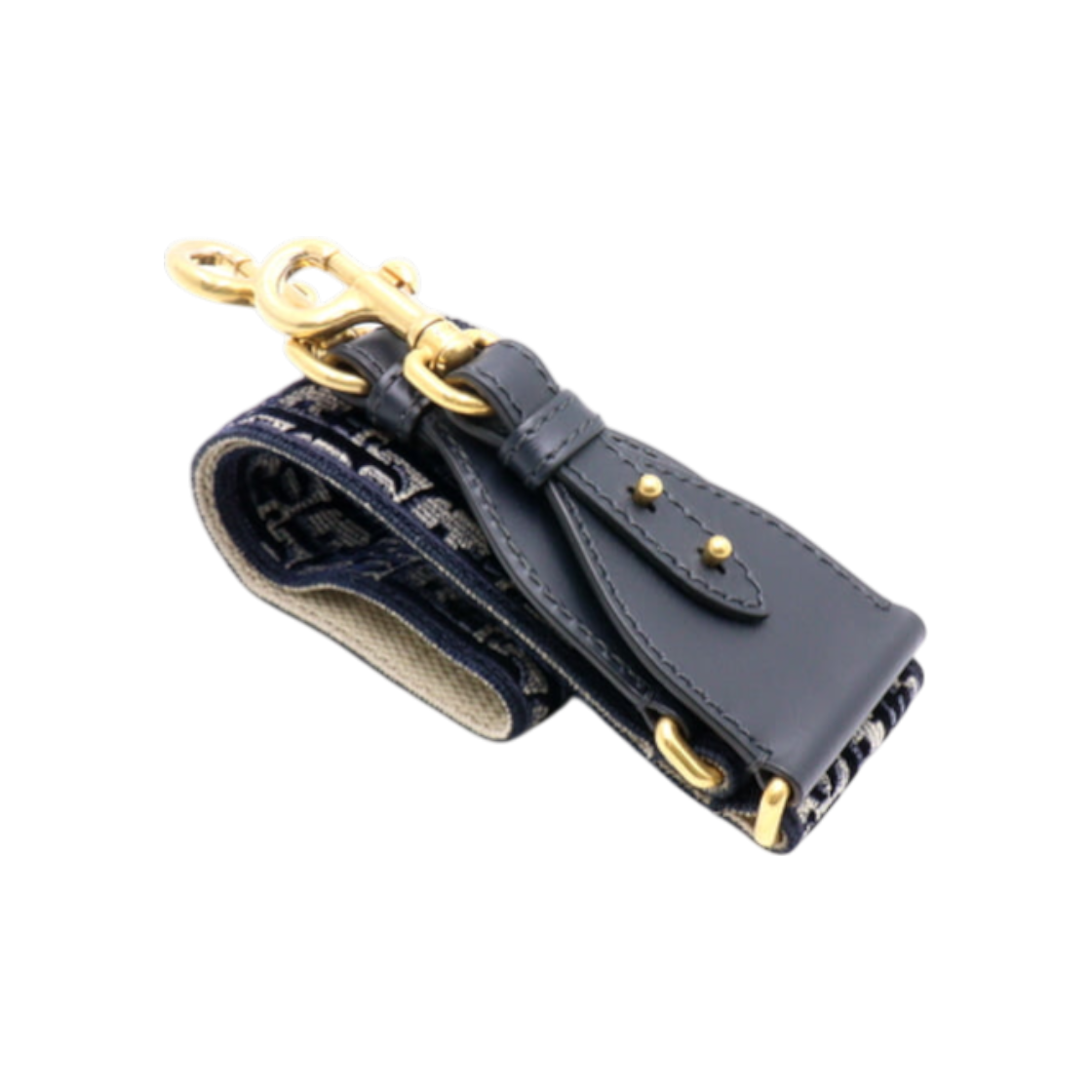 IT2JRTVQDR8W Dior S8540CWVF Blue Oblique Velvet Embroidered Shoulder Strap AA35454