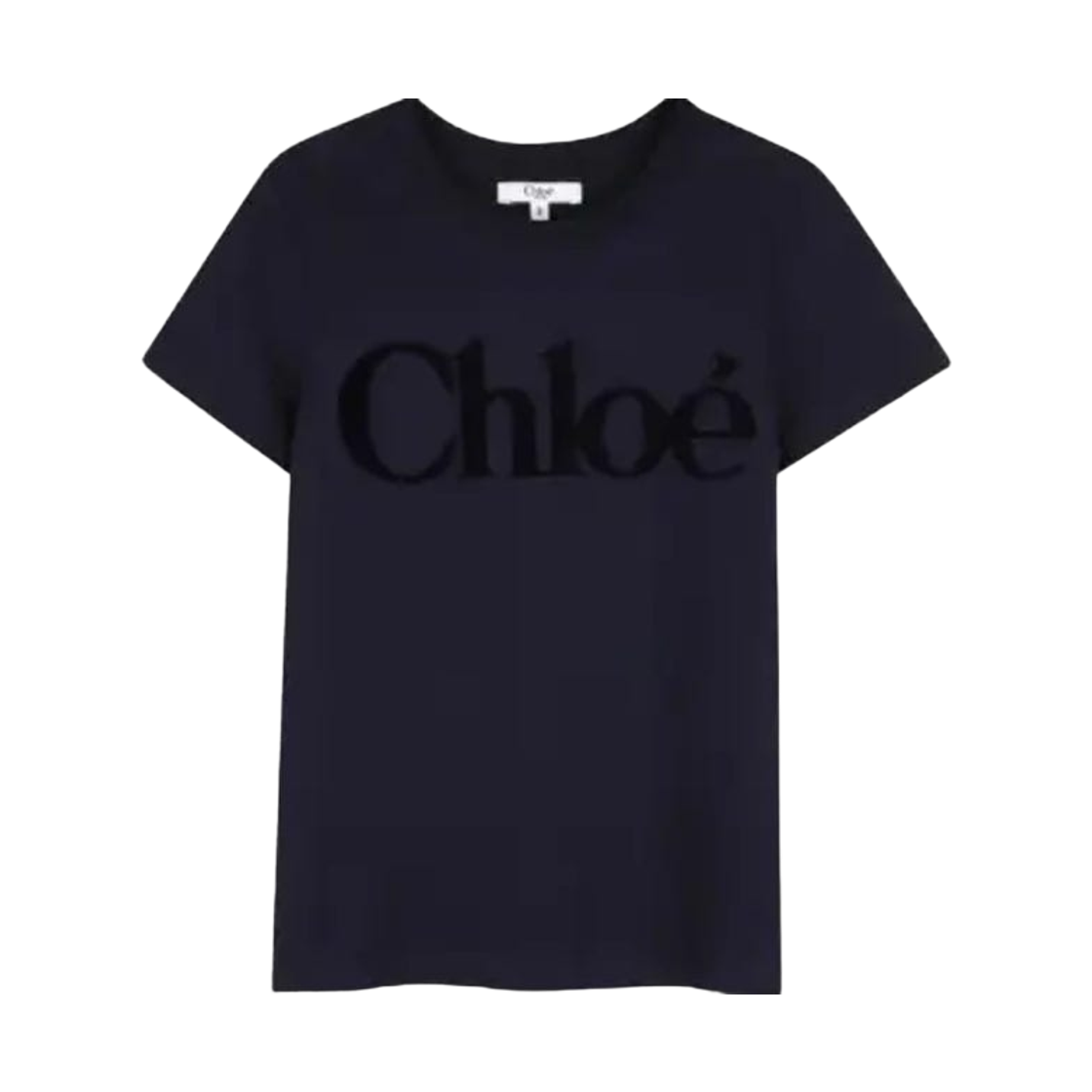 (키즈) 끌로에 로고 티셔츠 네이비((Kids) Chloe Logo T-Shirt Navy)