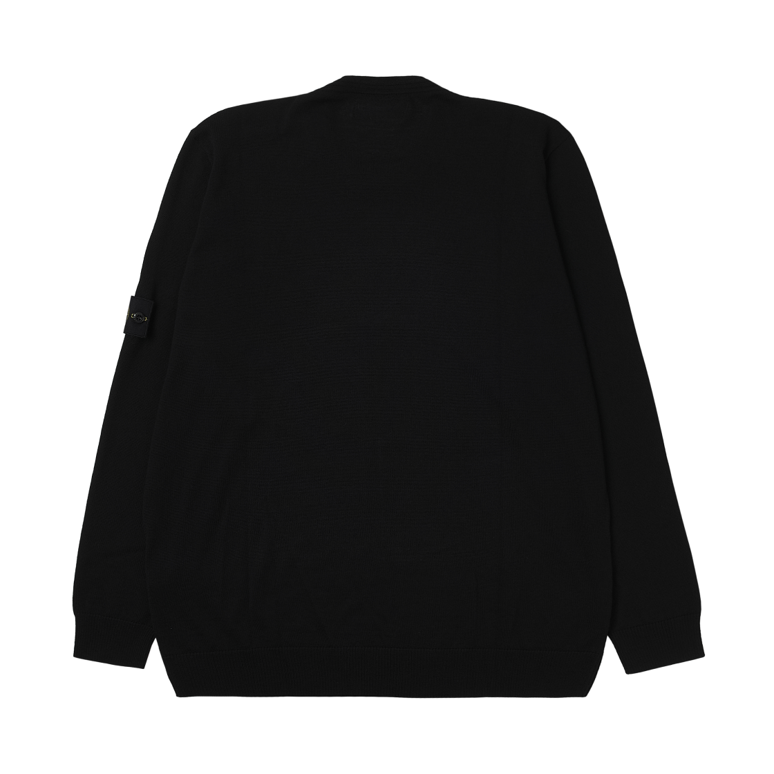스톤 아일랜드 510C4 라이트 퓨어 RWS 울 크루넥 스웨터 위드 리빙 블랙 - 24FW(Stone Island 510C4 Light Pure RWS Wool Crewneck Sweater with Ribbing Black - 24FW) - 2