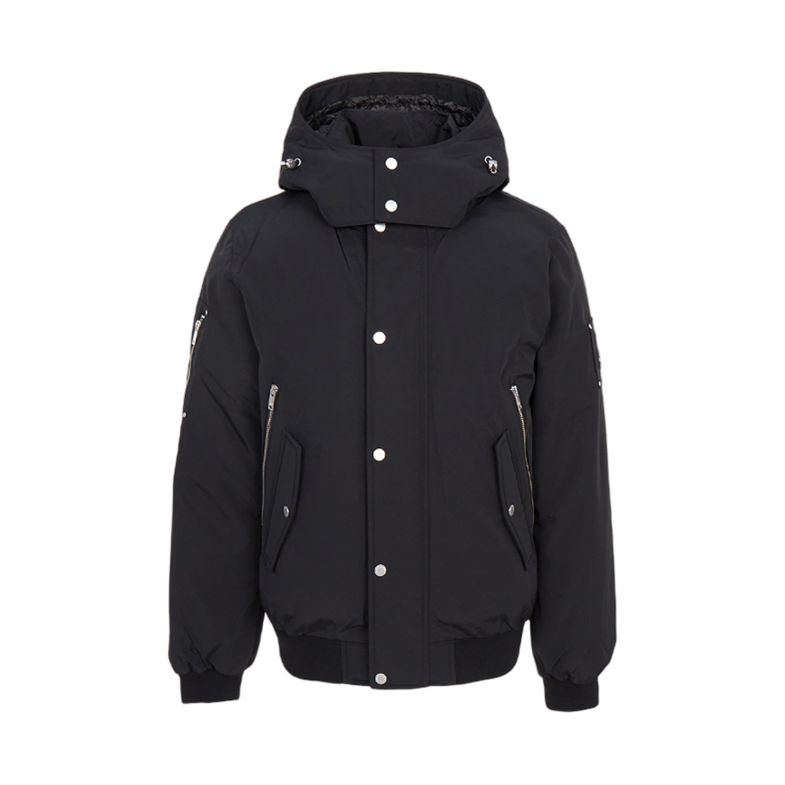 M35MB028292 Moose Knuckles Padding Bomber Jacket Black