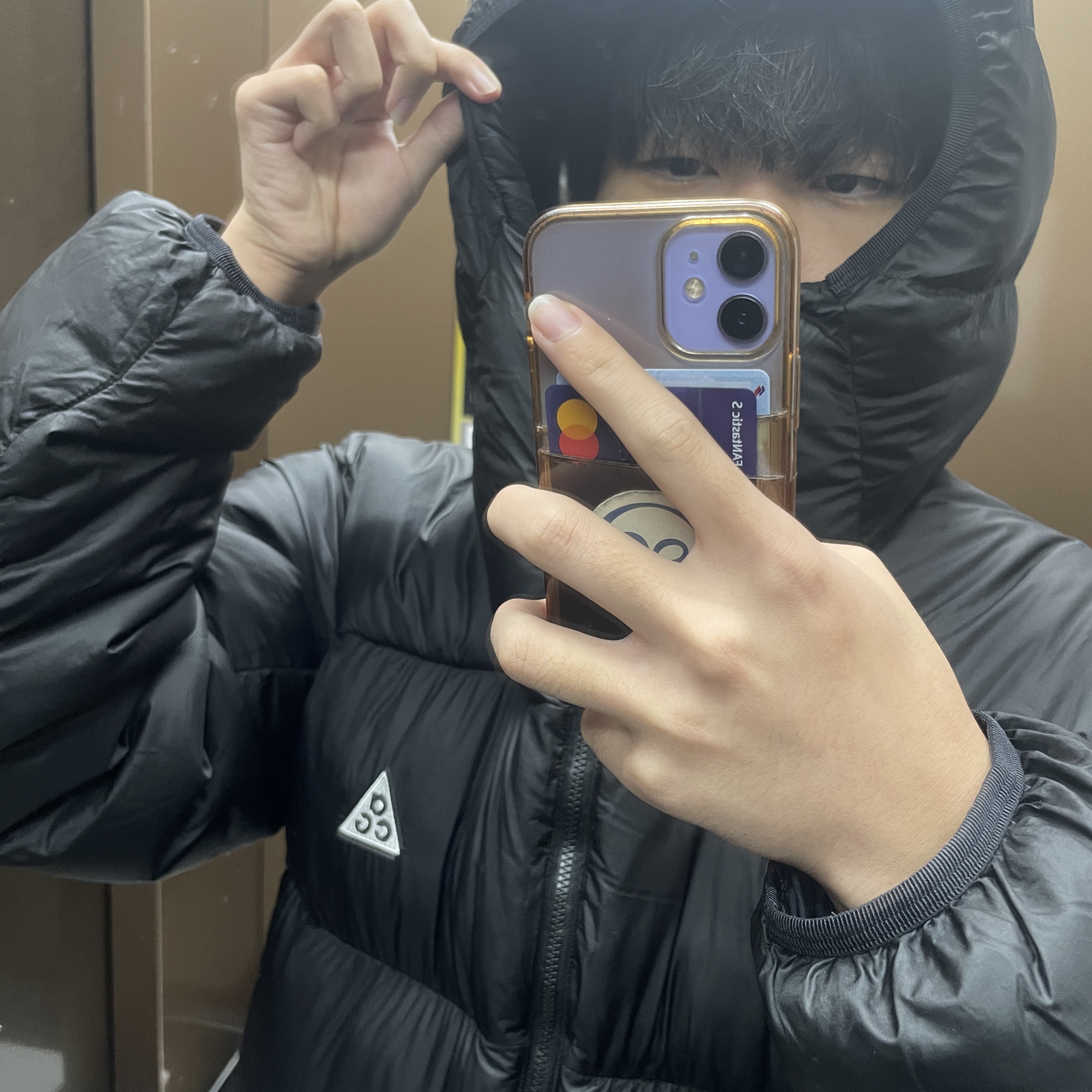 Nike ACG Therma-Fit ADV Lunar Lake Puffer Jacket Black - Asia 착용 스타일