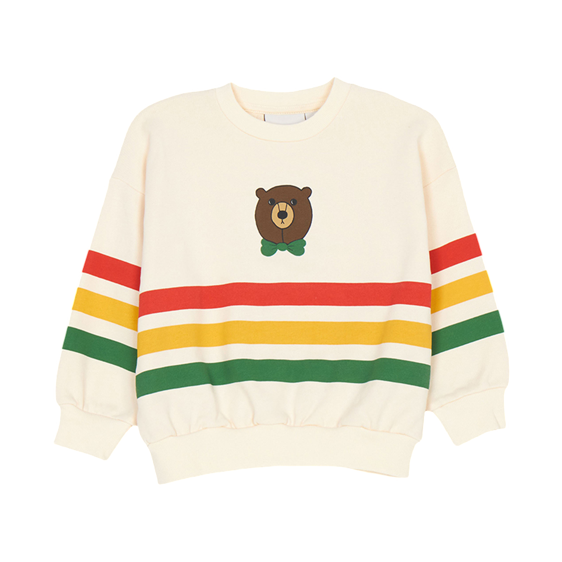 (키즈) 미니 로디니 스웨트셔츠 아이보리((Kids) Mini Rodini Sweatshirt Ivory)