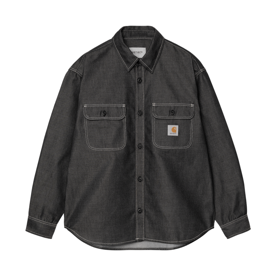 I036263-89-01 Carhartt WIP Tigan Shirt Jacket Black Rigid