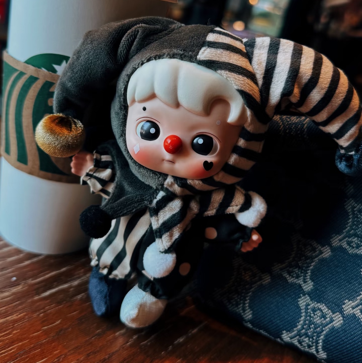 Pop Mart Why So Serious Series Vinyl Plush Pendant Silver Mist Clown (Opened Case), Pop Mart Why So Serious Series Vinyl Plush Pendant Sealed Case (8 Blind Boxes) 착용 스타일 - 2