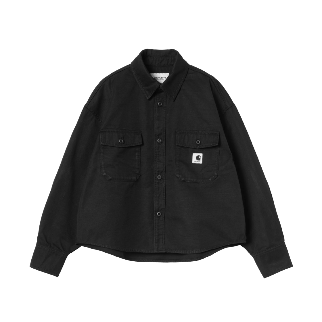 I036320-89-02 (W) Carhartt WIP Kelly Shirt Jac Black Rinsed