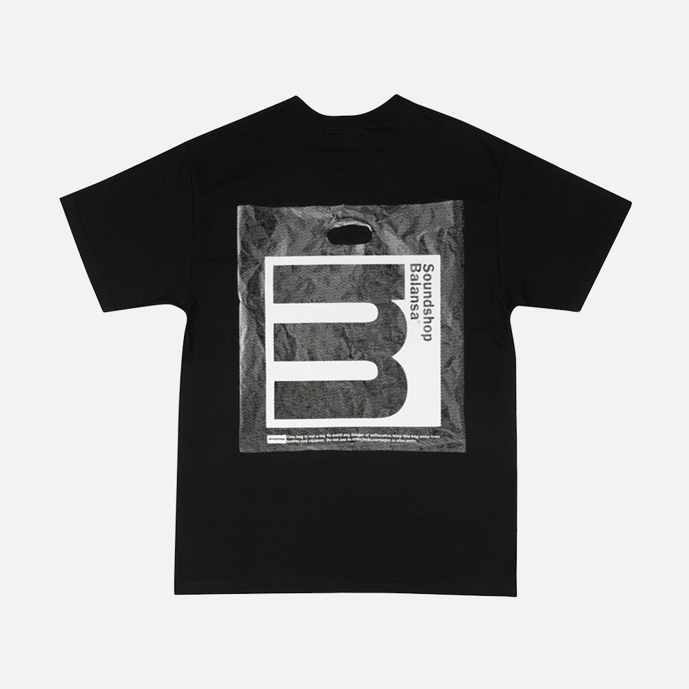 맨하탄 레코즈 x 발란사 바이닐 백 티셔츠 - 블랙(Manhattan Records x Balansa Vinyl Bag T-shirt - Black) - 2