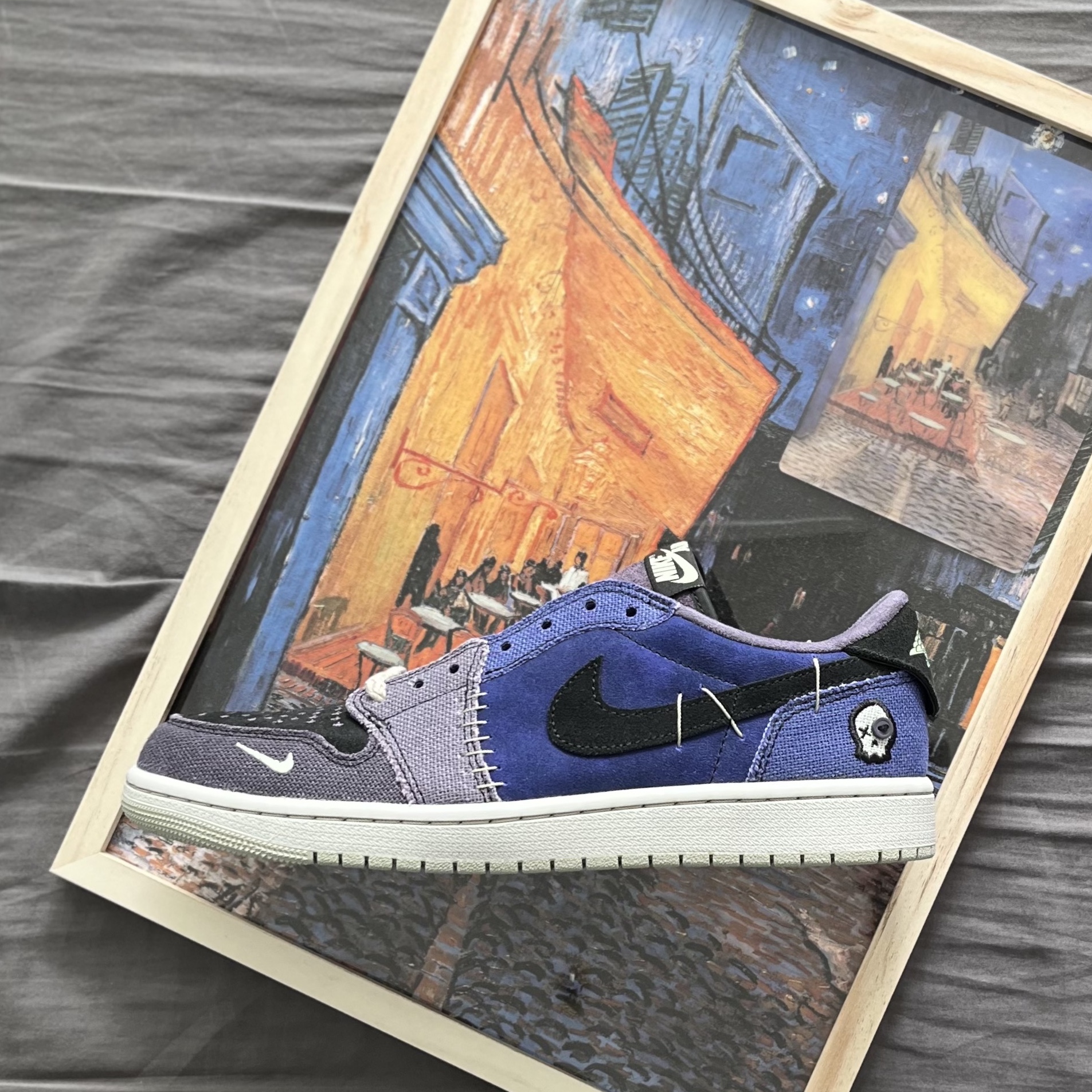 Jordan 1 x Zion Williamson Retro Low OG Regency Purple and Dark Raisin 착용 스타일