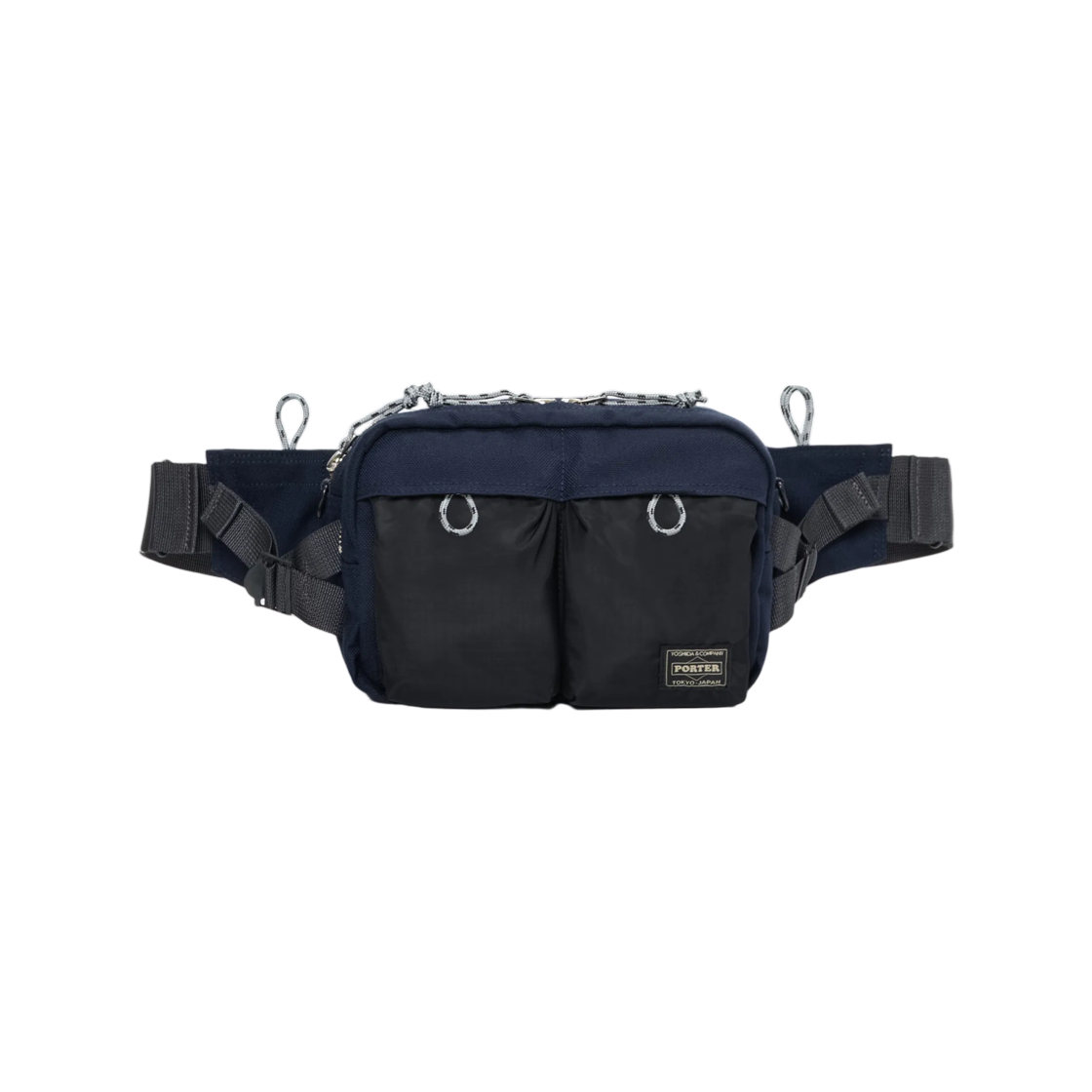포터 샵 오리지널 웨이스트 백 네이비 블랙(Porter Shop Original Waist Bag Navy Black) - 1