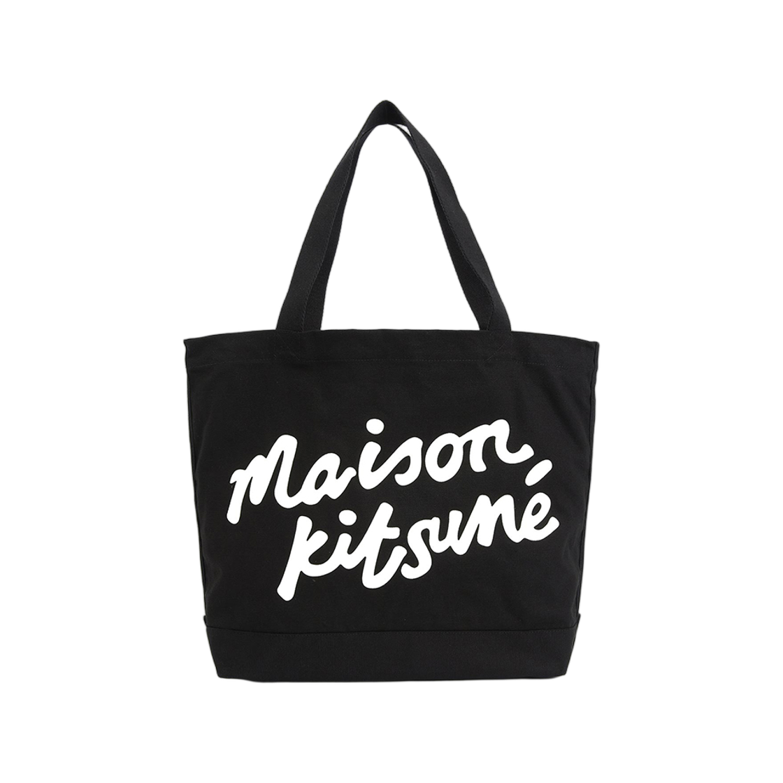 PW05124WW9042-P199 Maison Kitsune Handwriting Tote Bag Black