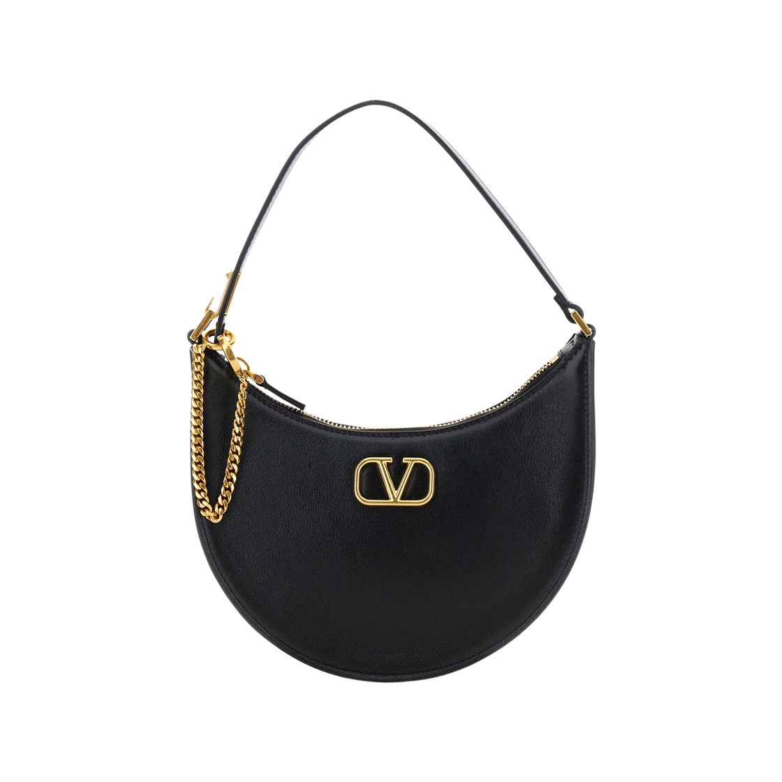 P0W19DLG0NO Valentino Mini Vlogo Signature Hobo Bag Black