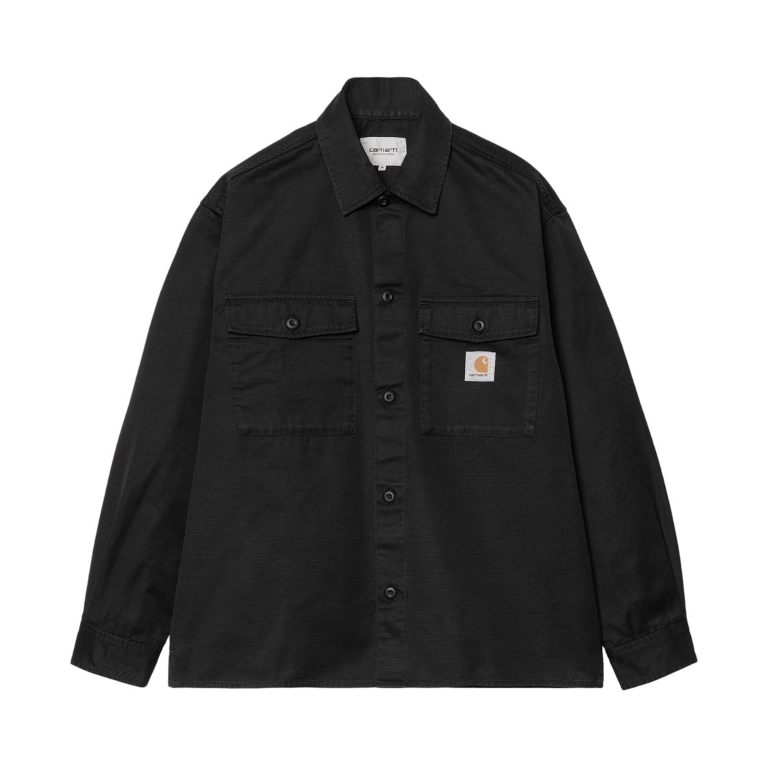 I036271-89-02 Carhartt WIP Kelly Shirt Jac Black Rinsed