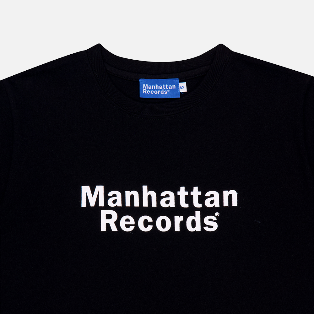 맨하탄 레코즈 우먼 클래식 로고 티셔츠 - 블랙(Manhattan Records W Classic Logo T-shirt - Black) - 3