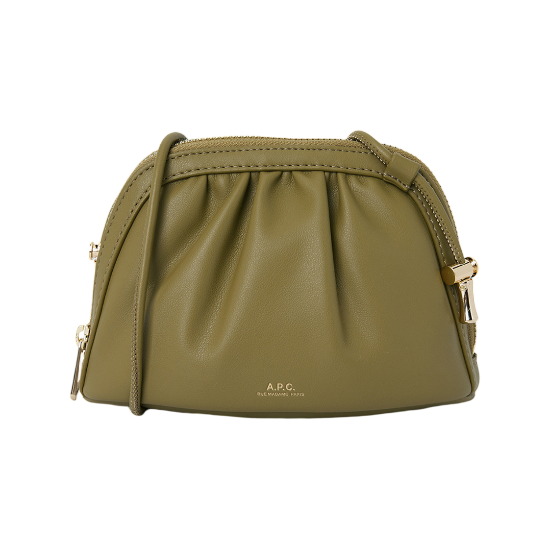 아페쎄 니논 스몰 드로스트링 크로스백 올리브(A.P.C. Ninon Small Drawstring Cross Bag Olive)