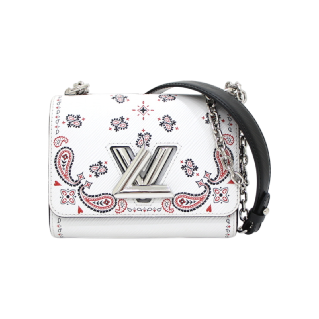 ITNTHOJNPPRW Louis Vuitton M53929 Limited Edition White Epi Twist MM Shoulder and Crossbody Bag AA35732