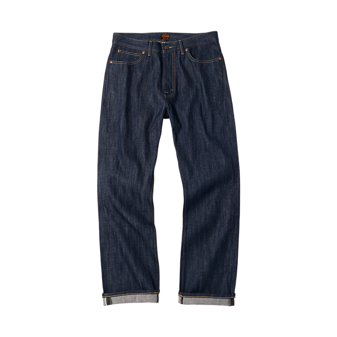 아웃스탠딩 50S 라이더스 셀비지 집 팬츠 인디고(Outstanding 50S Riders Selvedge Zip Pants Indigo)