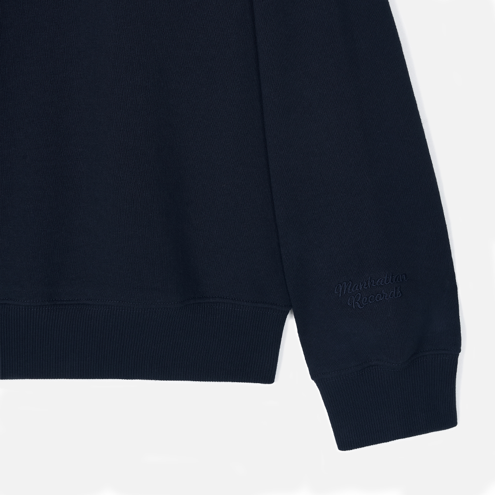 맨하탄 레코즈 엠 모노 로고 크루넥 - 네이비(Manhattan Records M Mono Logo Crew Neck - Navy) - 4