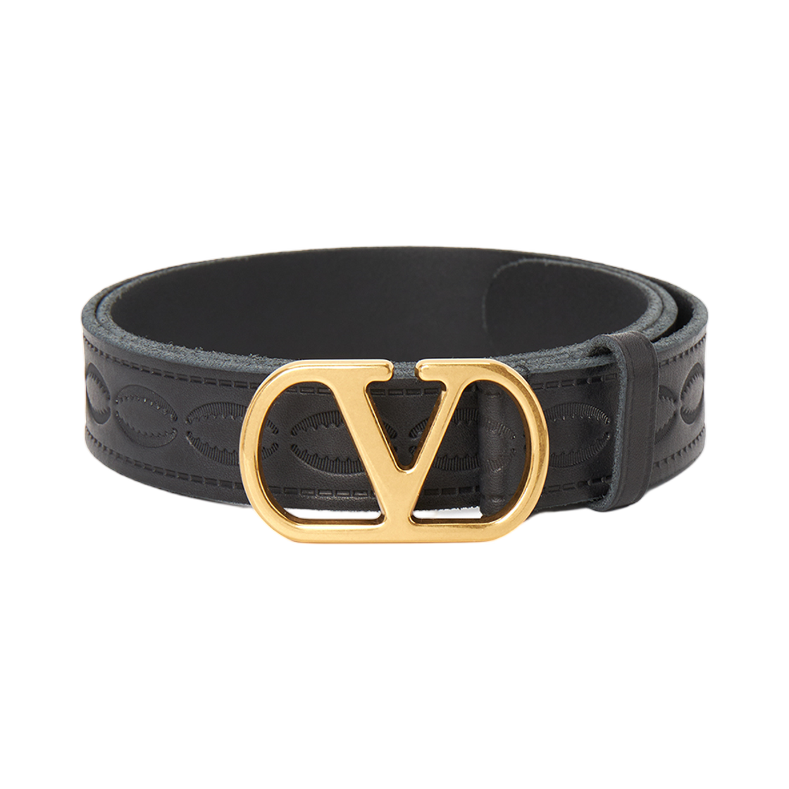 T0SM3ZIM0NO Valentino VLogo Signature Belt Black