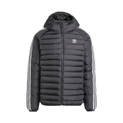 Adidas Originals Synthetic Hooded Jacket Black White - KR Sizing
