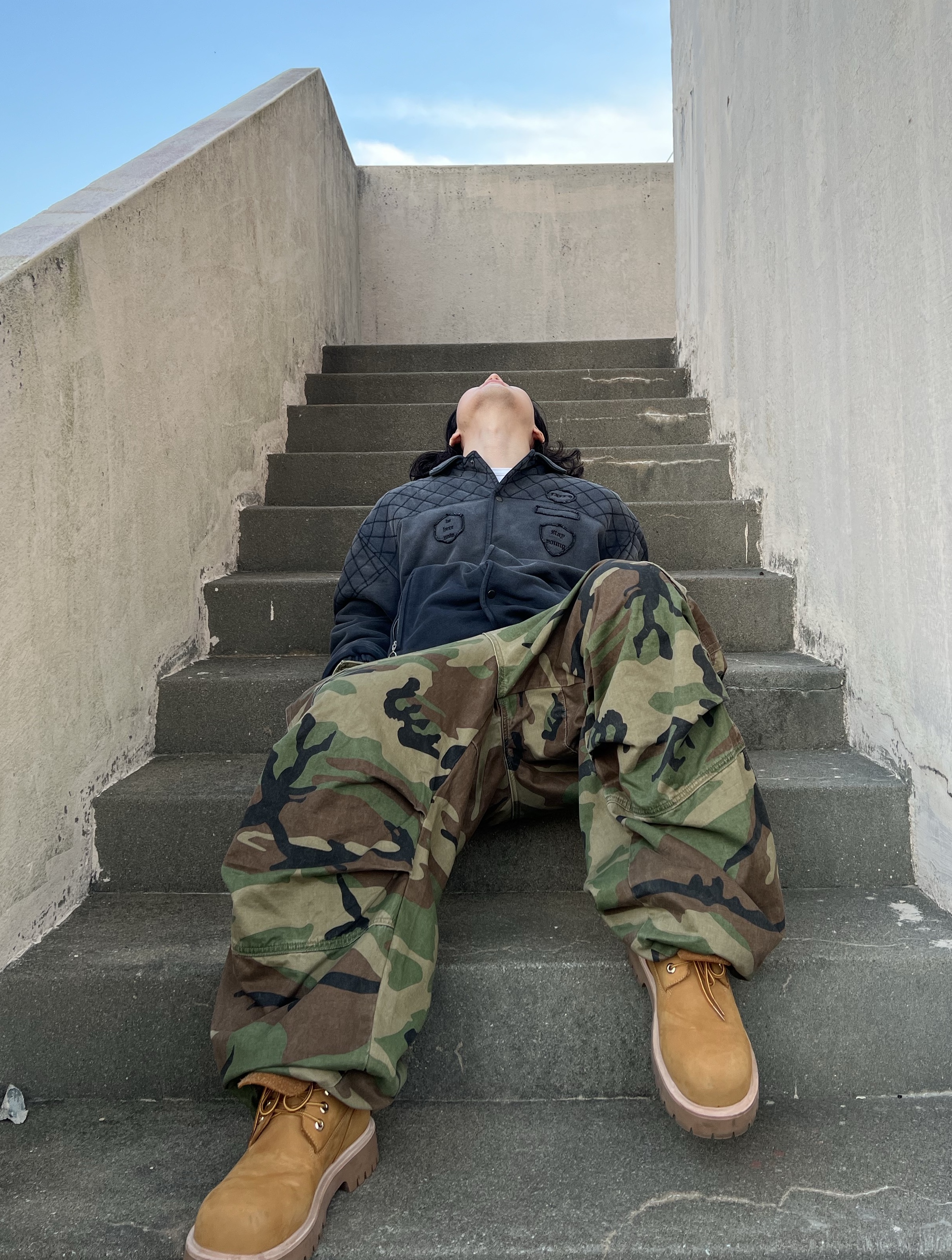 Safarispot Basic Safari Keyring Card Wallet Black, NOD Stone Washed Cargo Pants Camo 착용 스타일 - 7