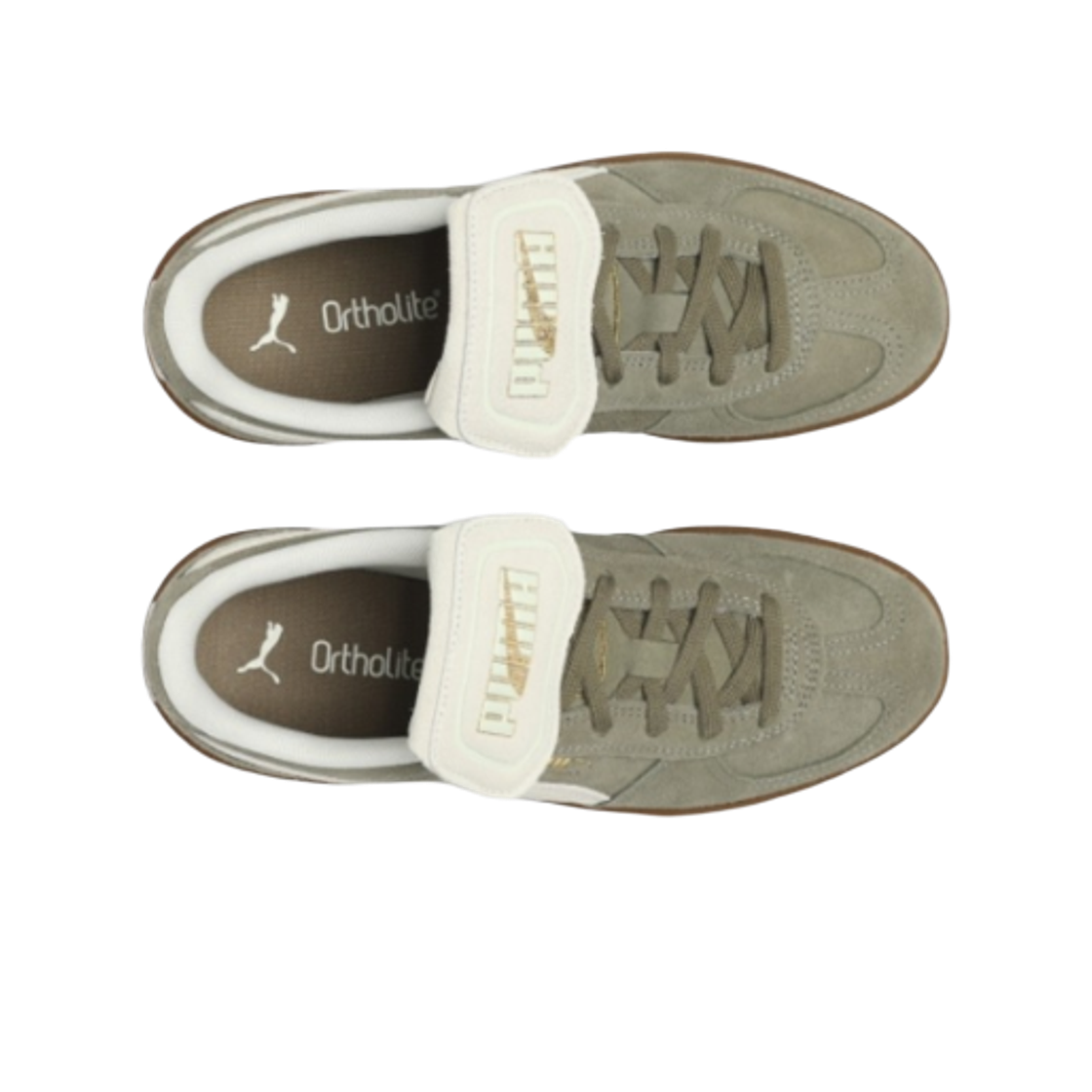 푸마 팔레르모 프리미엄 스웨이드 벨벳 모스 웜 화이트(Puma Palermo Premium Suede Velvet Moss Warm White) - 2