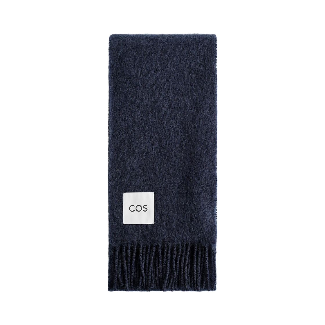 코스 프린지 모헤어 머플러 네이비(COS Fringe Mohair Muffler Navy)