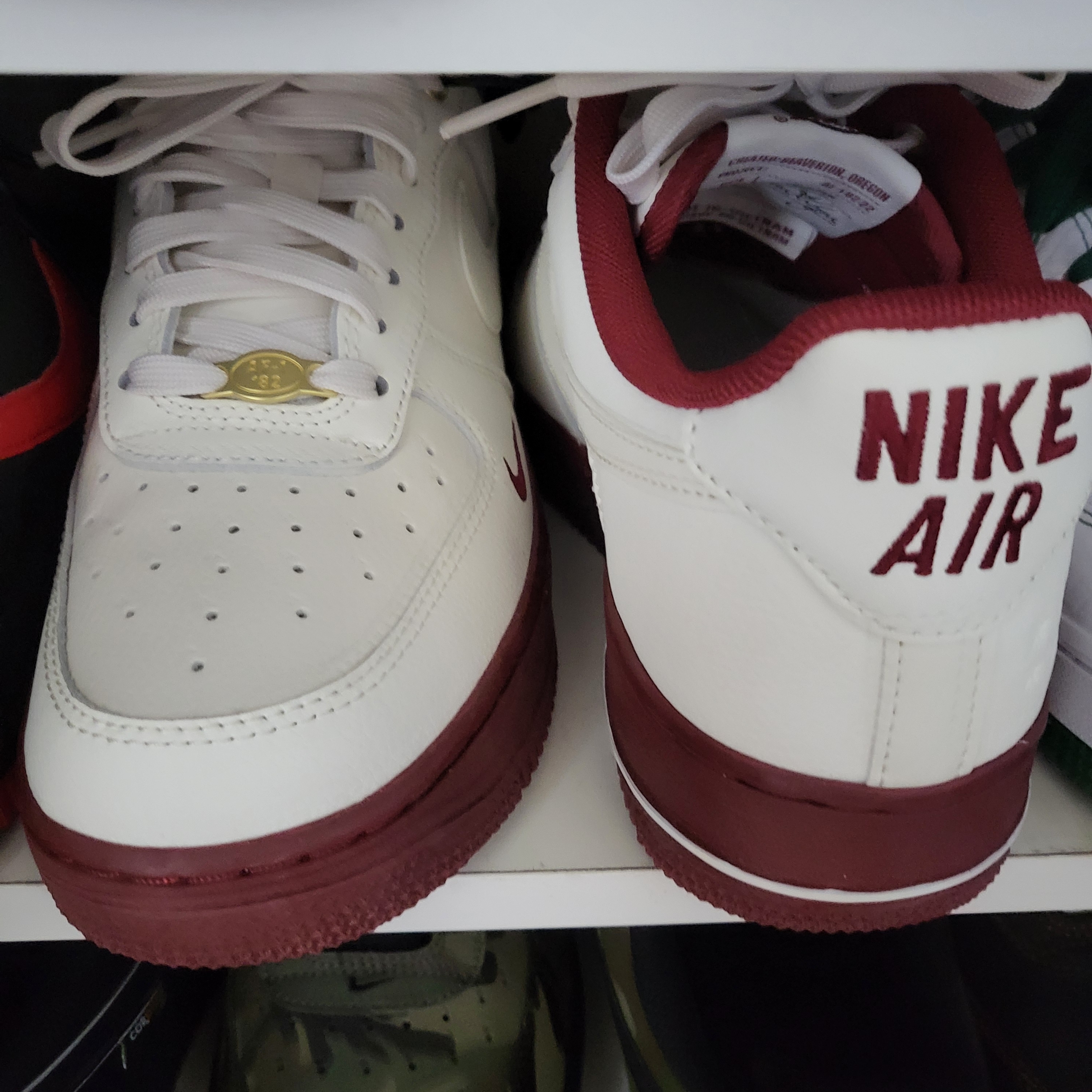 (W) Nike Air Force 1 '07 SE 40th Anniversary Join Forces Sail Team Red 착용 스타일