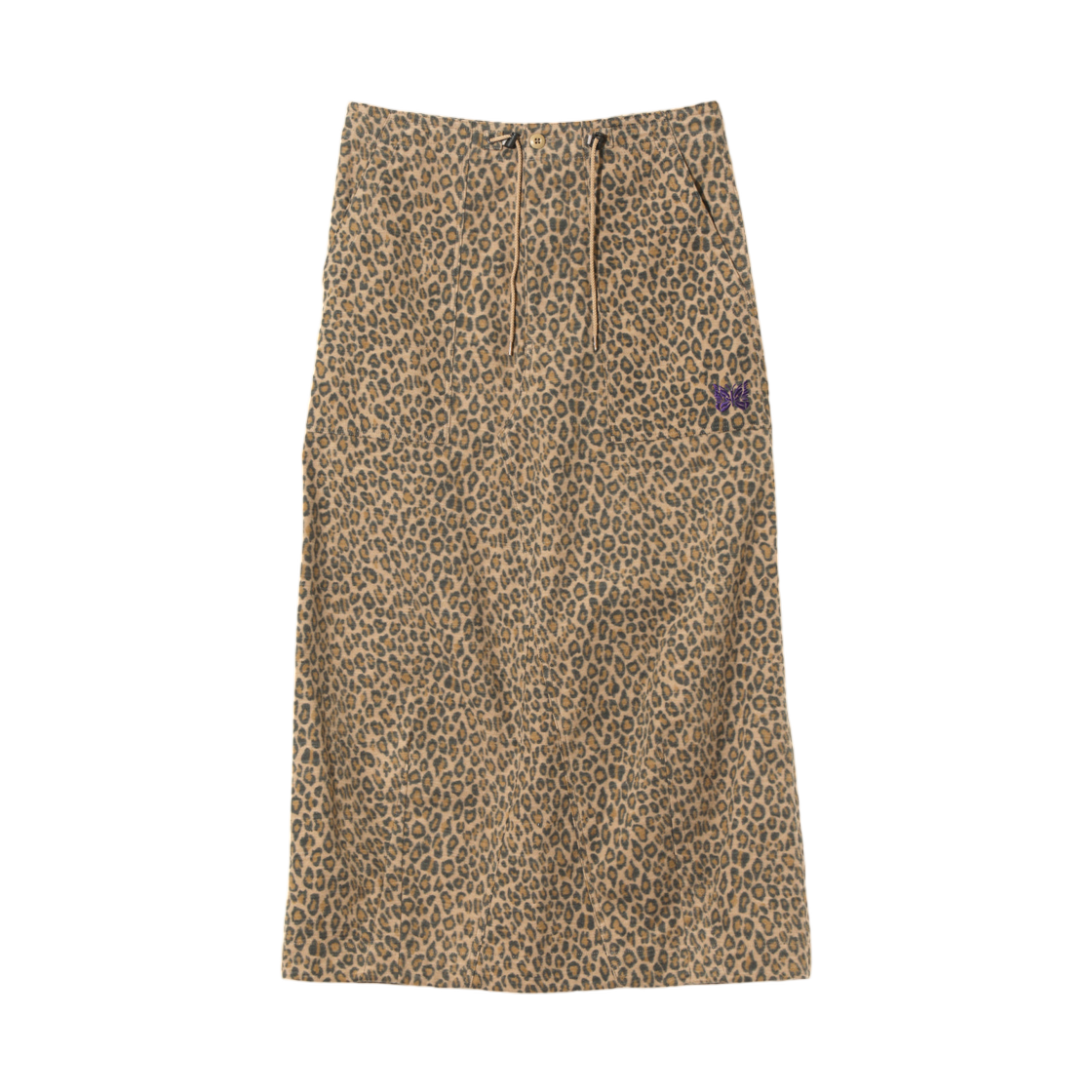 니들스 스트링 퍼티그 스커트 브러쉬 사틴 레오파드(Needles String Fatigue Skirt Brush Sateen Leopard)