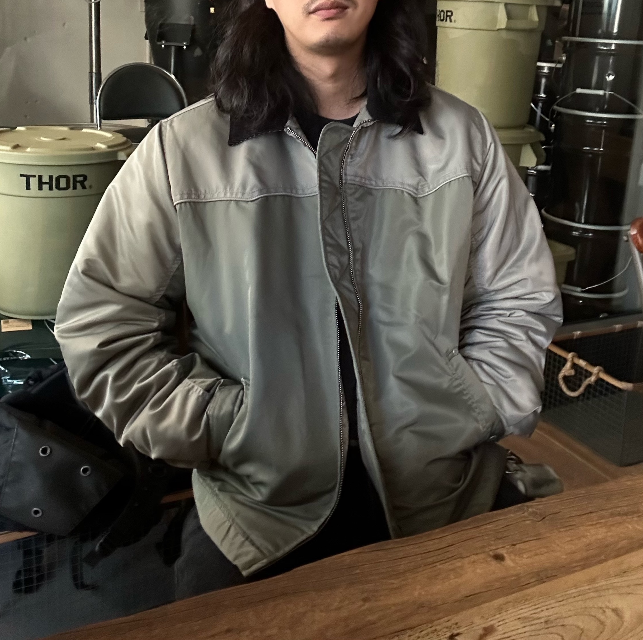 Palace Rodeo Nylon Jacket The Deep Green - 24SS 착용 스타일