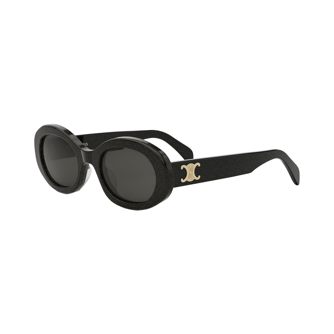 CL40194U-03A (W) Celine Triomphe 01 Sunglasses in Acetate Black