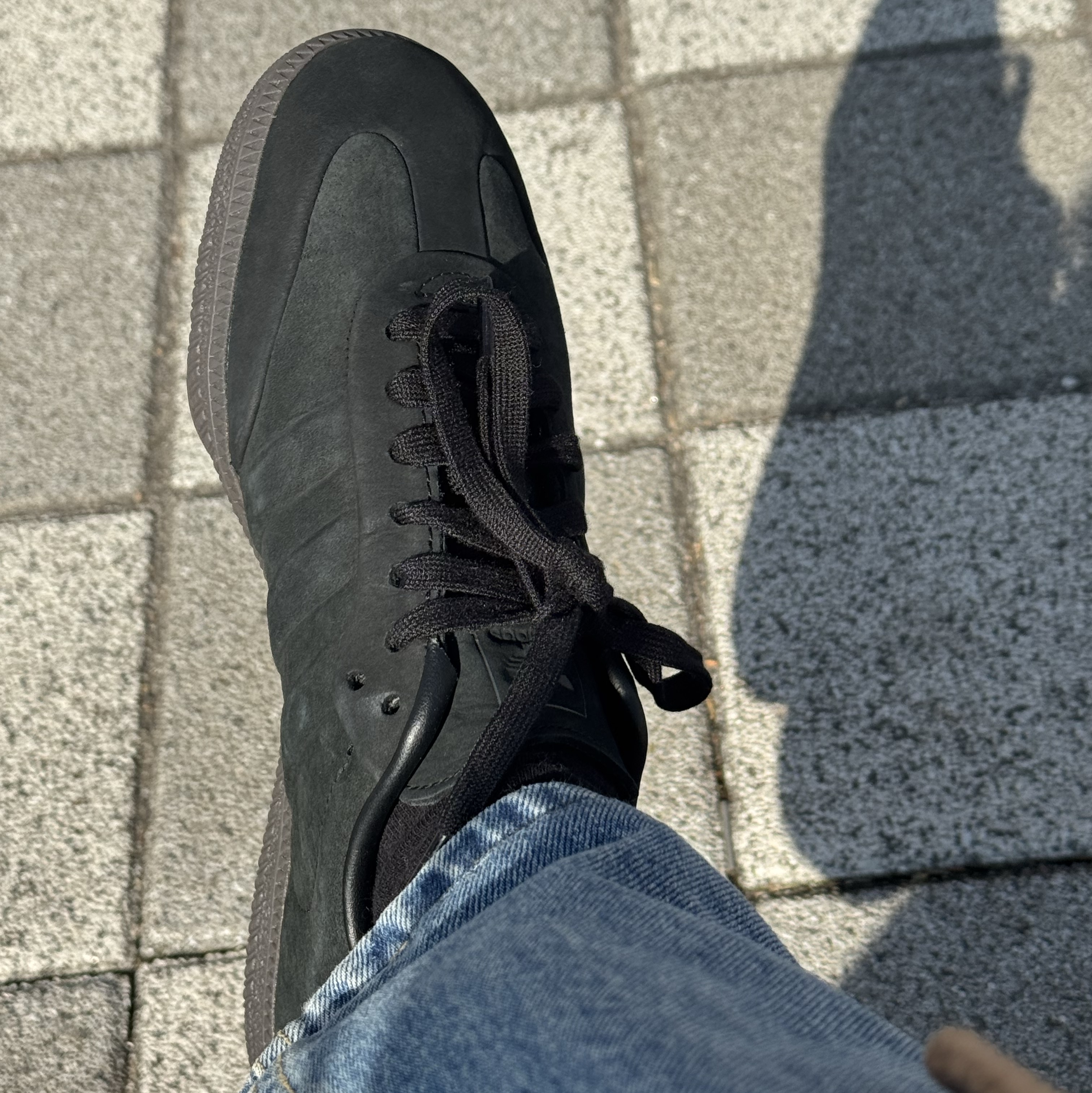 Adidas Samba OG Core Black Gum 착용 스타일 - 2
