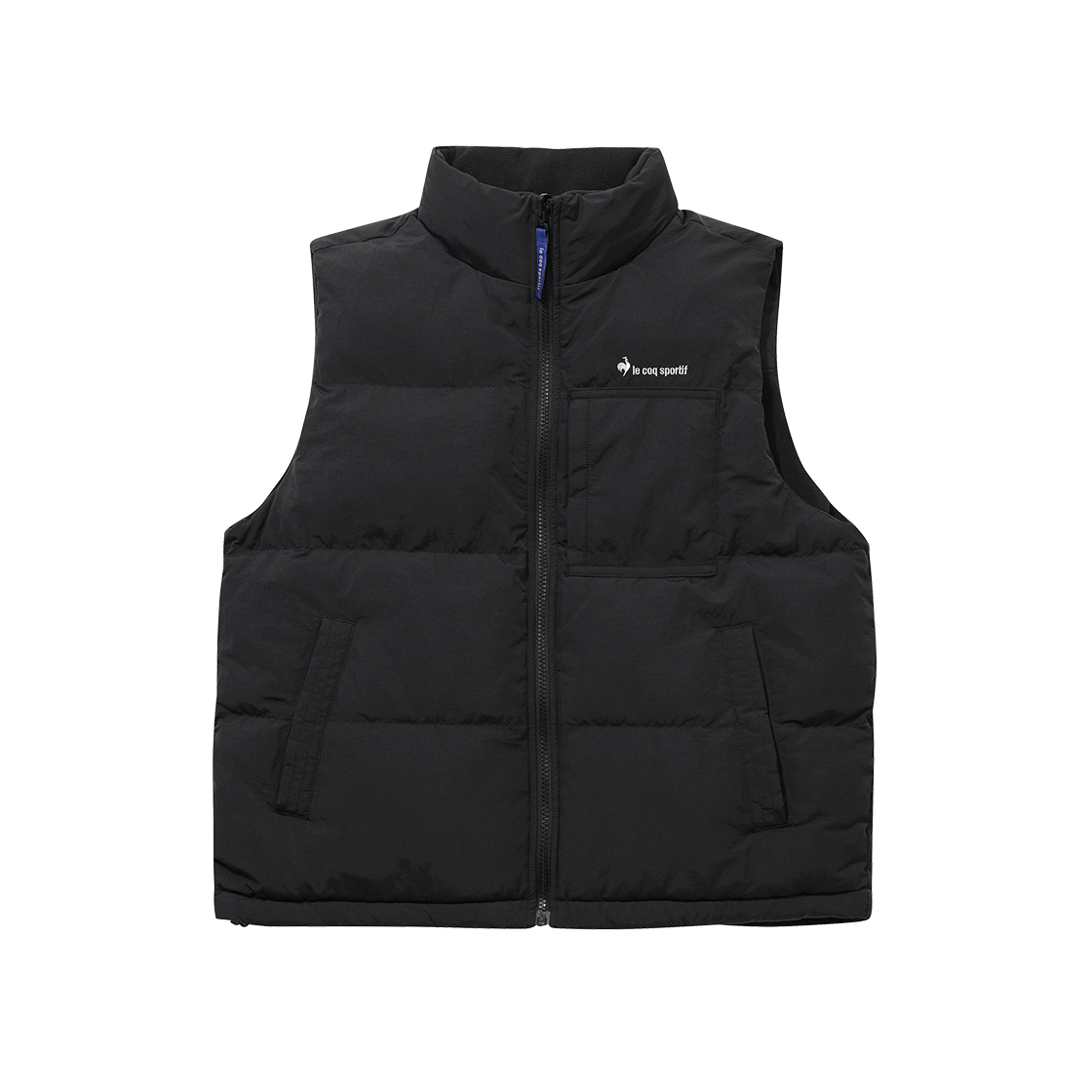 QQ423LPVO1_BLK0 le coq sportif Unisex Reversible Padded Vest Black