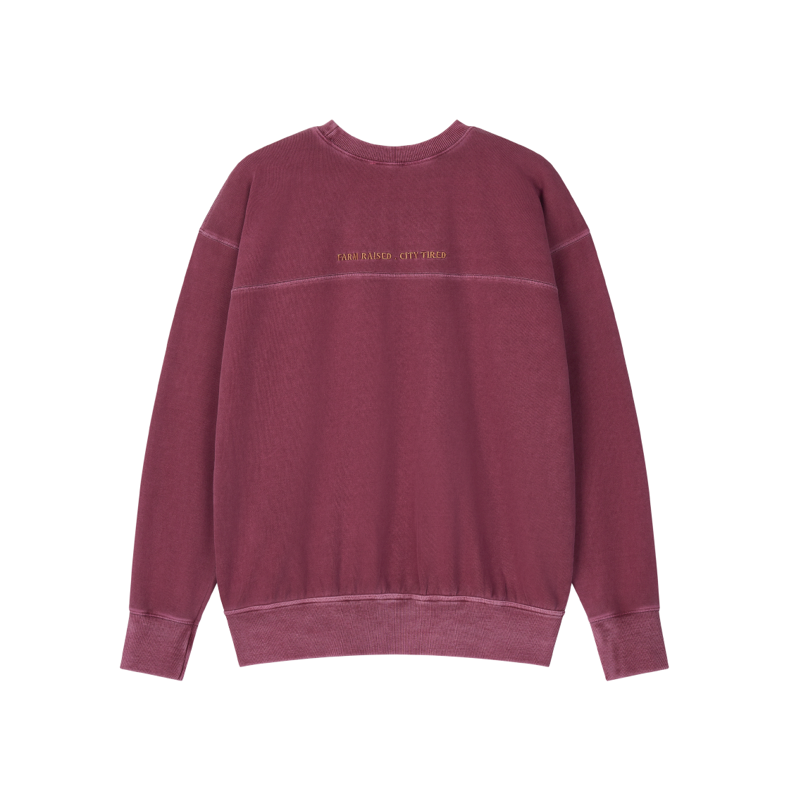 홍우성 피그먼트 유닛 스웻셔츠 딥 버건디(Hongwoosung Pigment Unit Sweatshirts Deep Burgundy) - 2