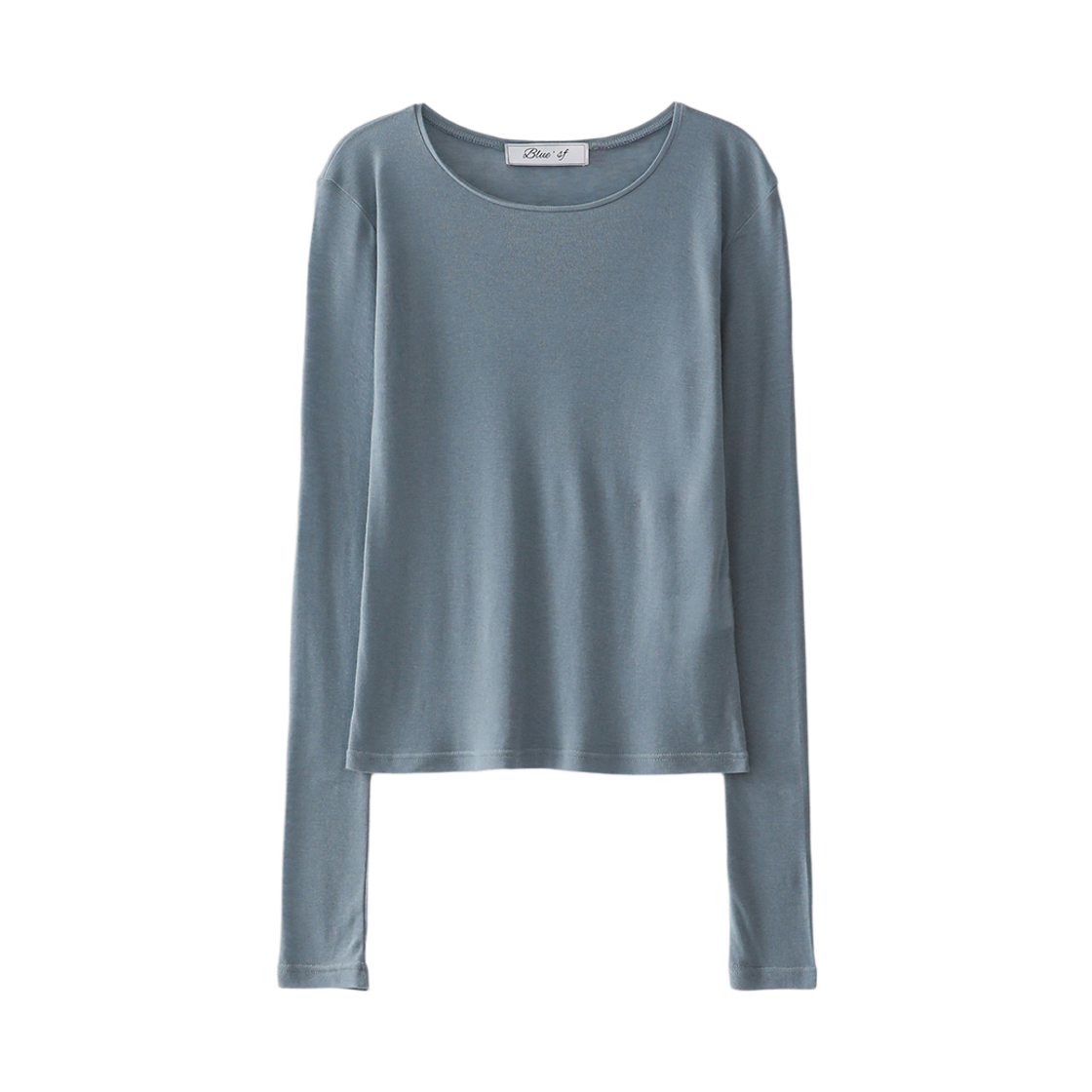 블루 선플라워 레이어드 롱슬리브 티셔츠 블루(Blue Sunflower Layered Long Sleeve T-Shirt Blue)