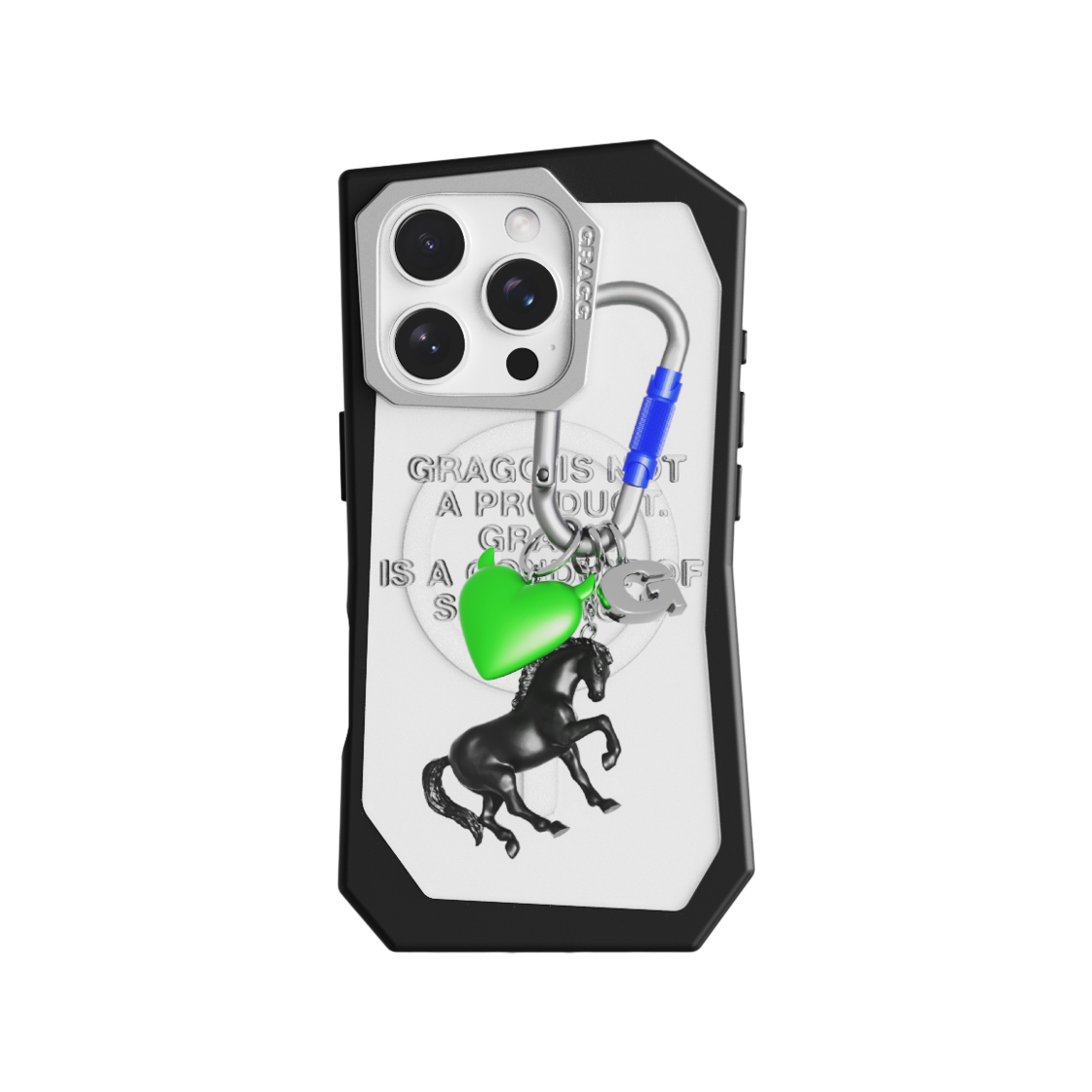 GRG2508002 [KREAM 단독] Gragg Magsafe Landing Corner Case Black - Heart Rodeo