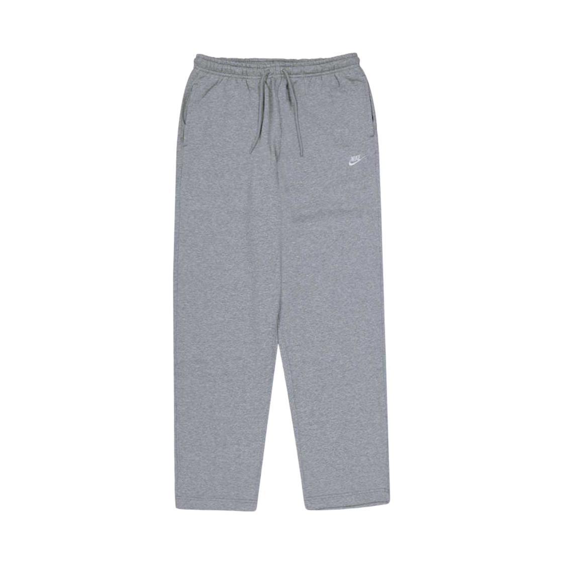 FN3730-063 Nike Club Open Hem Fleece Pants Dark Grey Heather Light Smoke Grey - US/EU