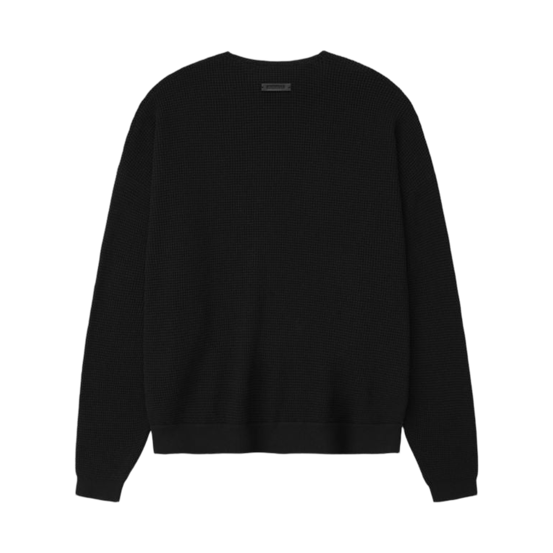 에센셜 와플 크루넥 90s 스웨터 빈티지 블랙 - 25FW(Essentials Waffle Crewneck 90s Sweater Vintage Black - 25FW) - 2