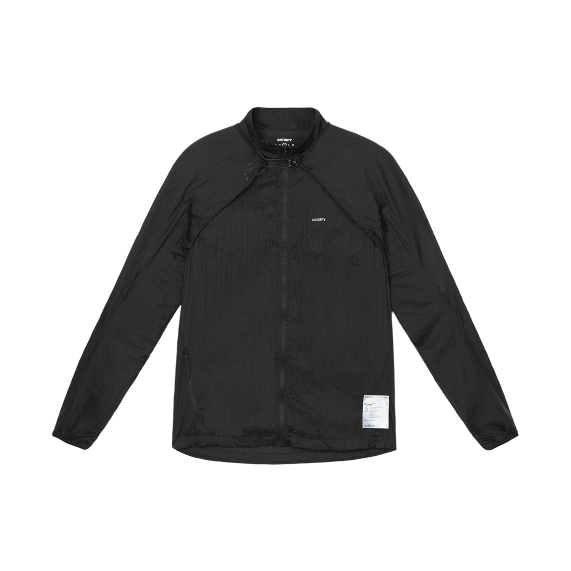 새티스파이 리피 모듈러 윈드브레이커 블랙(Satisfy Rippy Modular Windbreaker Black)