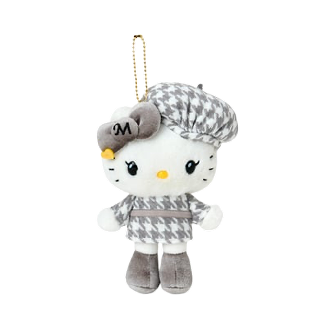 산리오 헬로 미미 모노크롬 걸리 트윈 옷 마스코트 홀더(Sanrio Hello Mimi Monochrome Girly Twin Outfit Mascot Holder) - 1