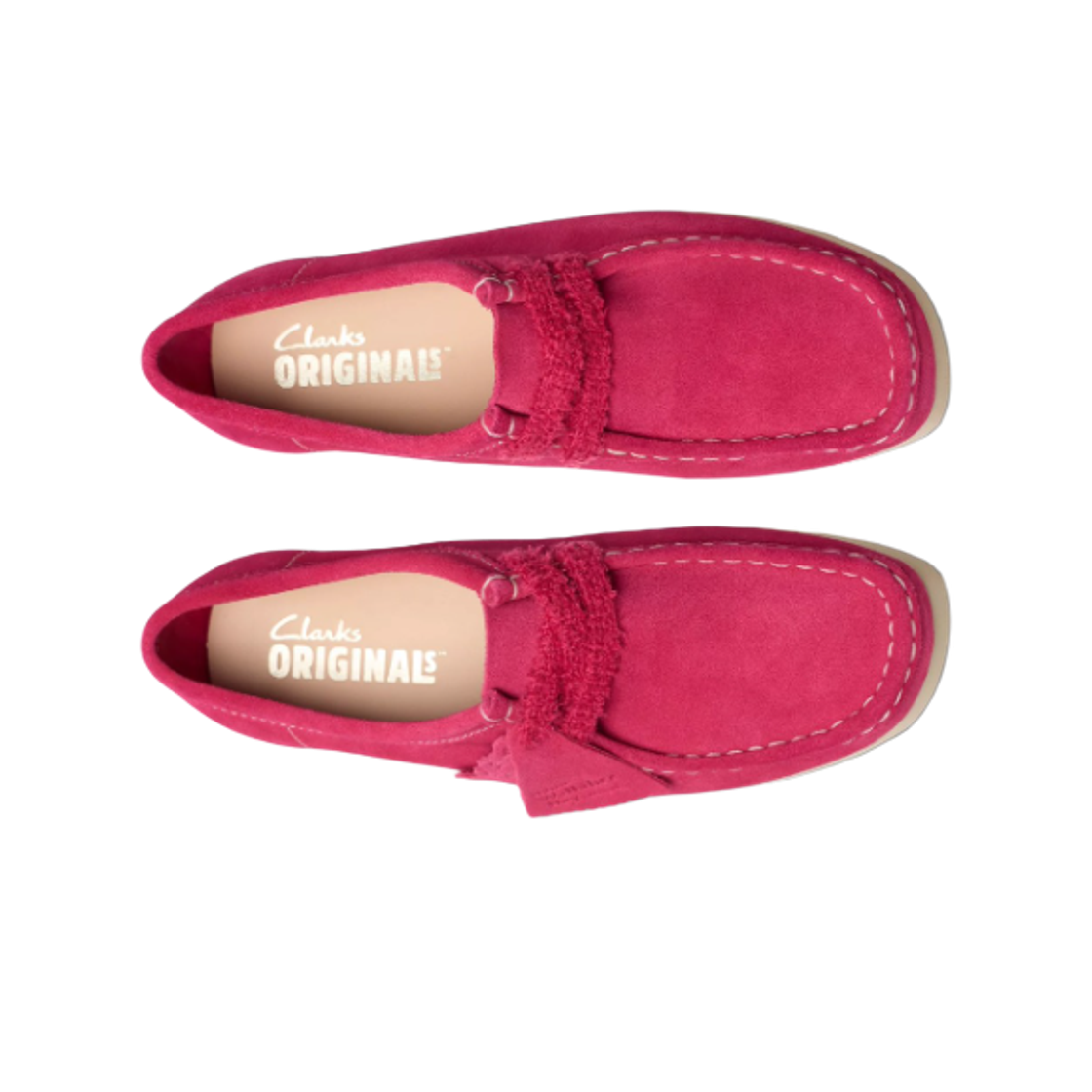 (W) 클락스 왈라비 2604 브라이트 핑크 스웨이드((W) Clarks Wallabee 2604 Bright Pink Suede) - 2