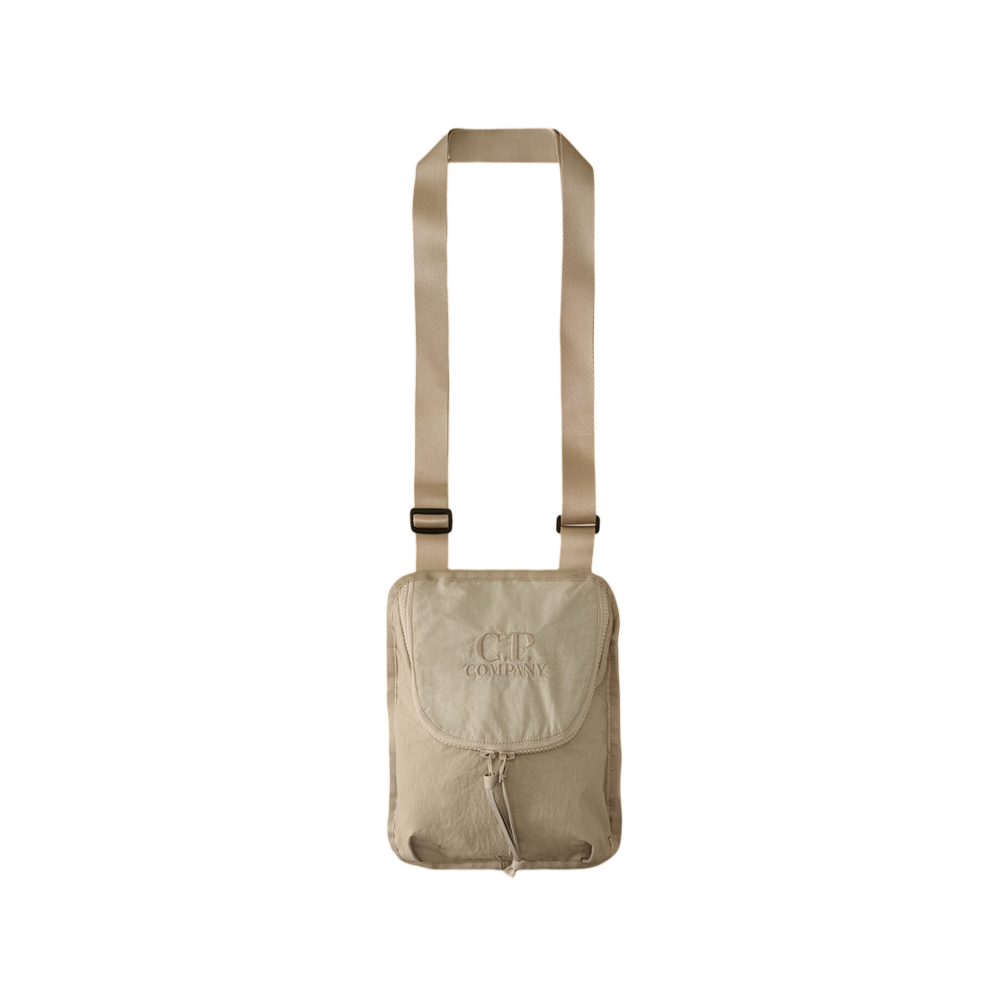 19CMAC119A110188G331 C.P. Company Plain Paper Touch Shoulder Bag London Fog Grey - 25FW