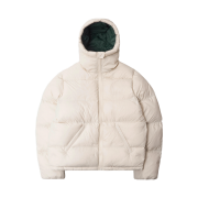 QT8 GARMENTS Duck Down Heavyweight Hoodie Jacket Cream