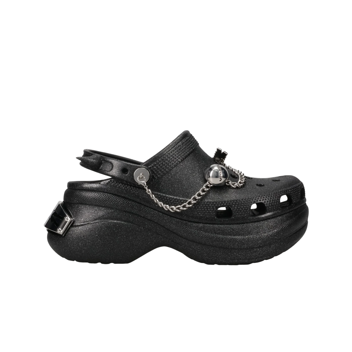 (W) 크록스 x 르세라핌 베이 클로그 글리터 블랙((W) Corcs x LE SSERAFIM Bae Clog Glitter Black) - 1