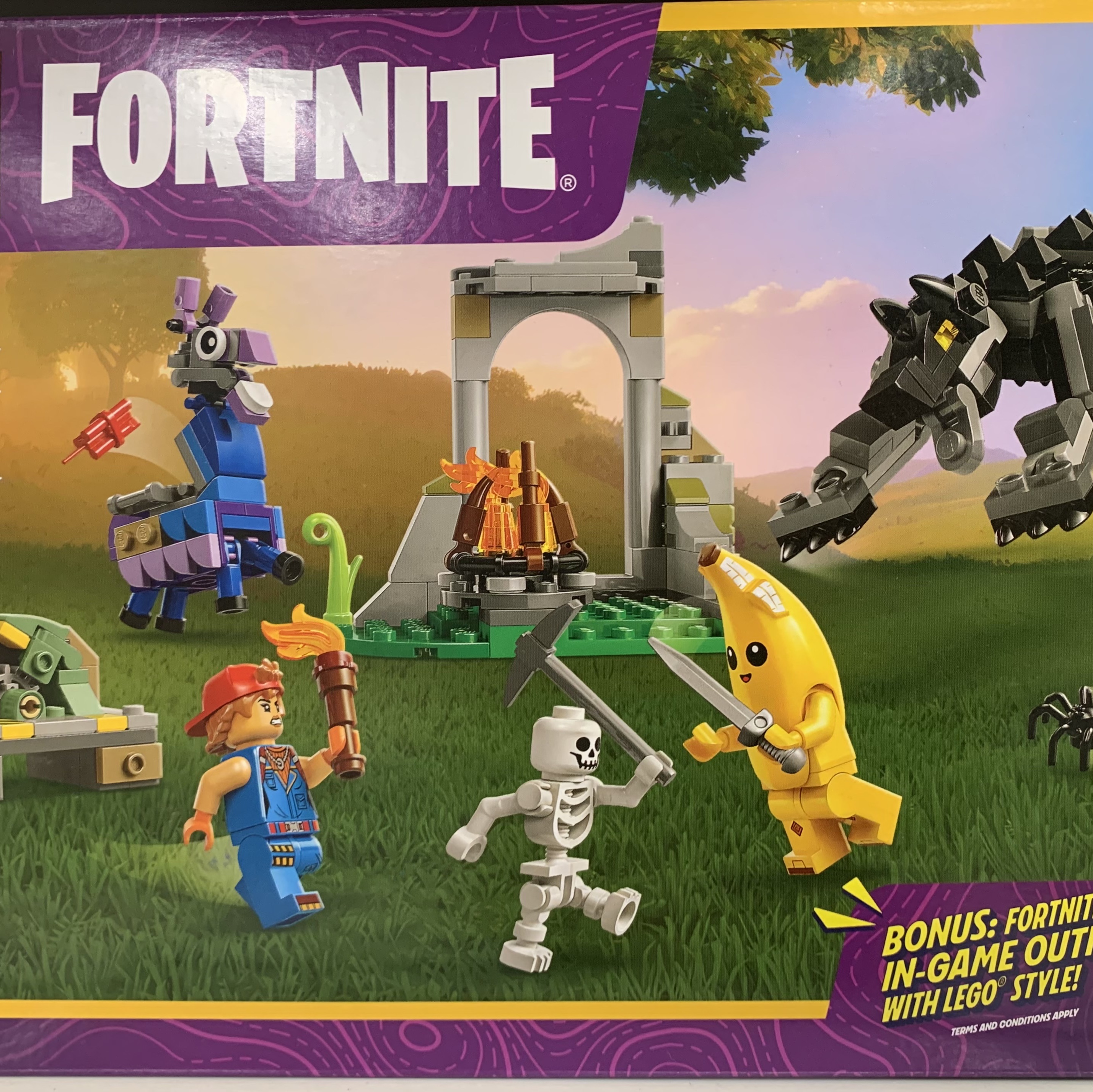 Lego Fortnite Peely & Sparkplug’s Camp 착용 스타일
